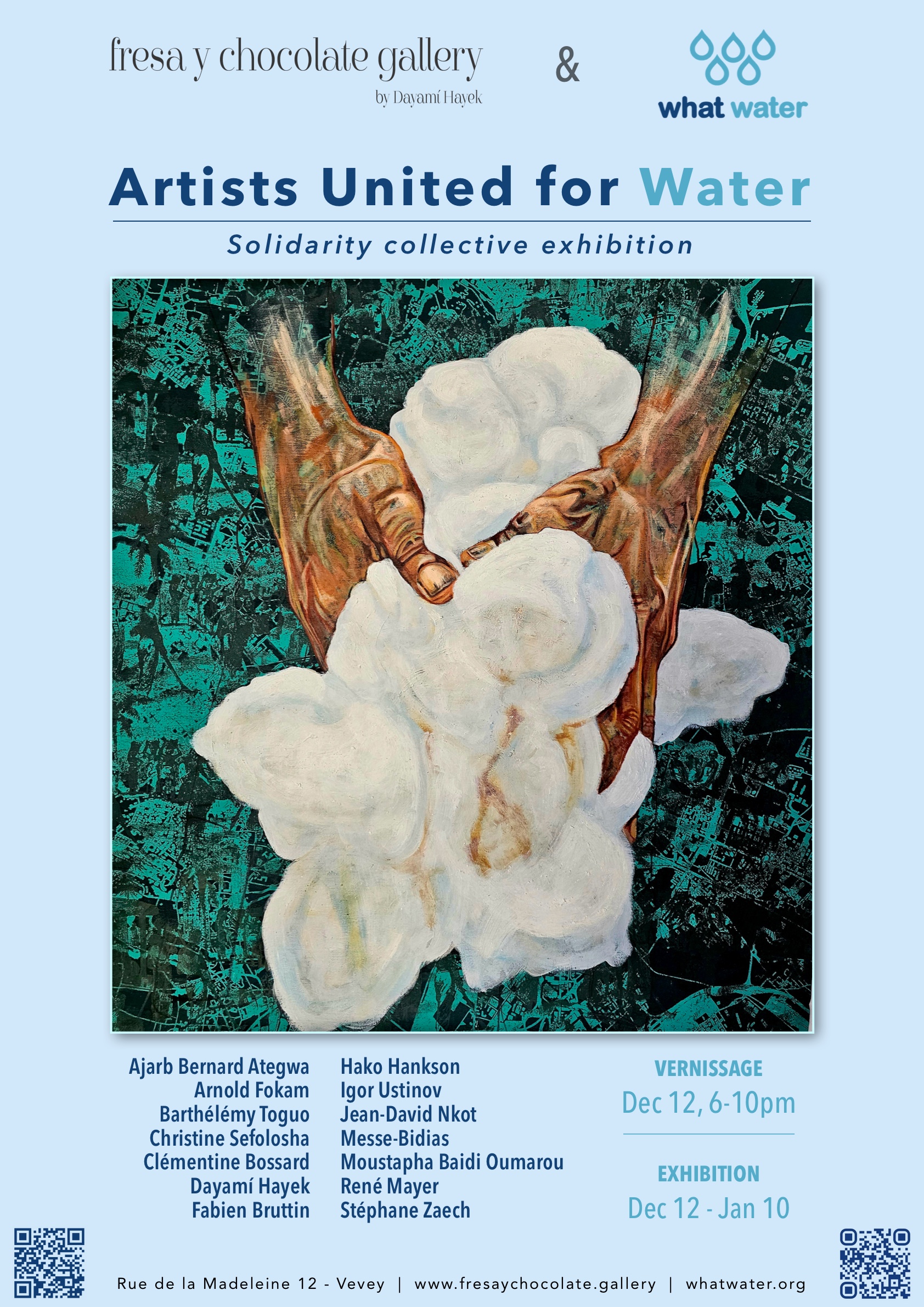 Artists United for Water — official exhibition poster